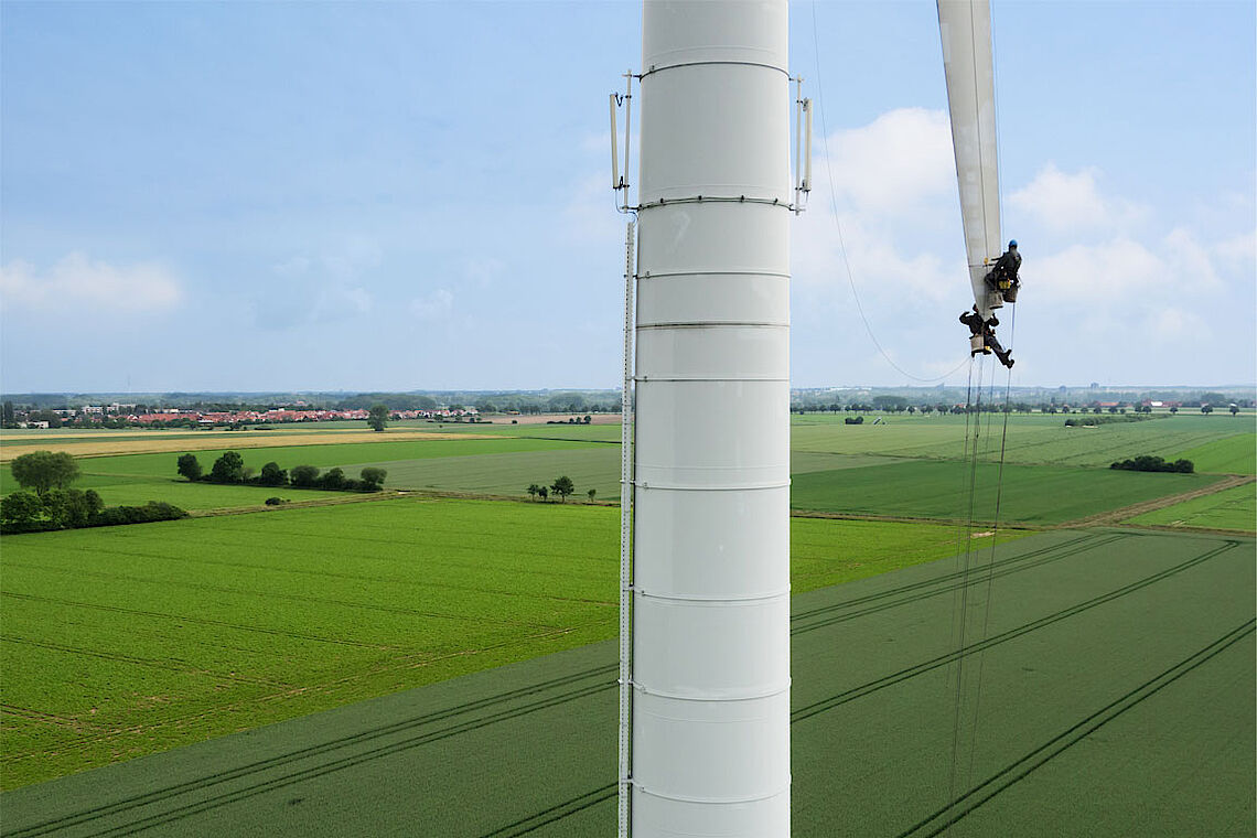 Instandhaltung eines Windparks 