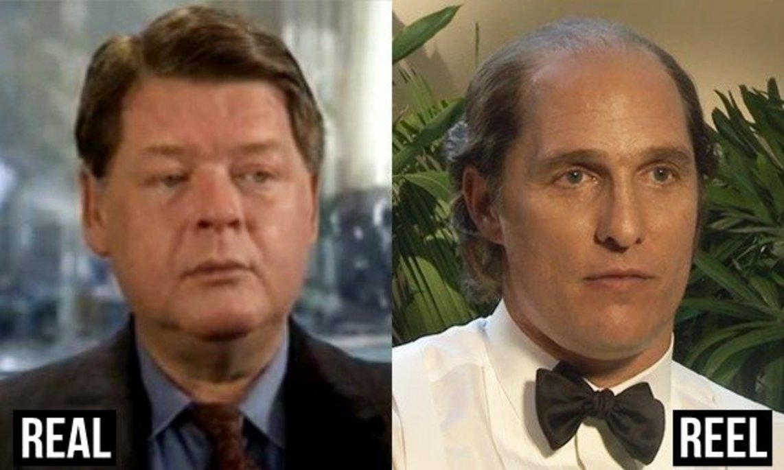O geólogo David Walsh que inspirou o personagem Kenny Wells de Matthew McConaughey Geologist David Walsh, who inspired Matthew McConaughey's character Kenny Wells. Source: History vs Hollywood