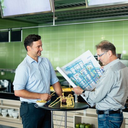 Björn Otten, DMT, Head of Business Segment Coke Oven Gas Technology und Frank Schlüter, ENCOS, Technical Manager / R & D Manager