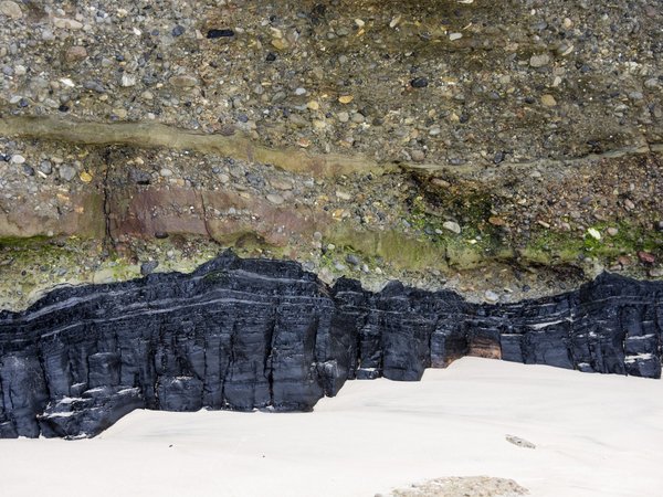 Abbildung einer geologischen Kohleflöz-Formation