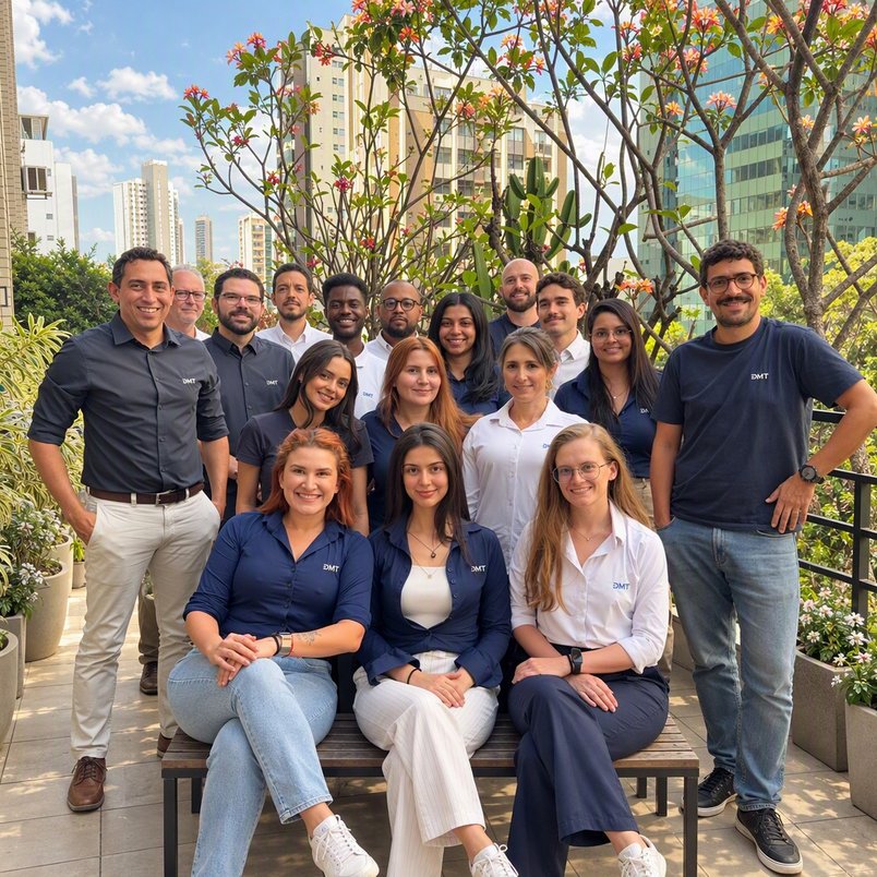 Team DMT Brasilien Gruppenfoto des gesamten Teams von DMT Brasilien