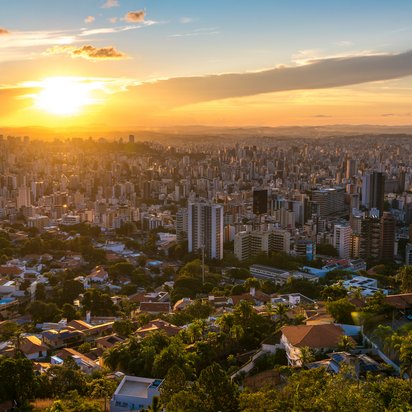 Belo Horizonte Luftbild der Stadt Belo Horizonte, Brasilien