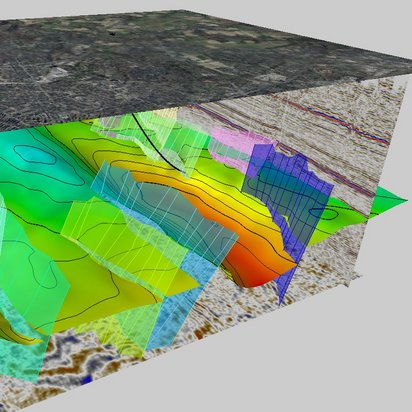 Interpretation seismischer Daten | 3D-Untergrundmodell Interpretation seismischer Daten | 3D-Untergrundmodell