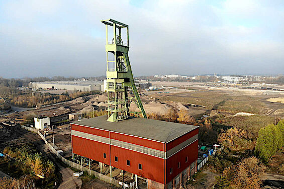 Shaft “Marie” at the Amalie colliery in Essen, Germany