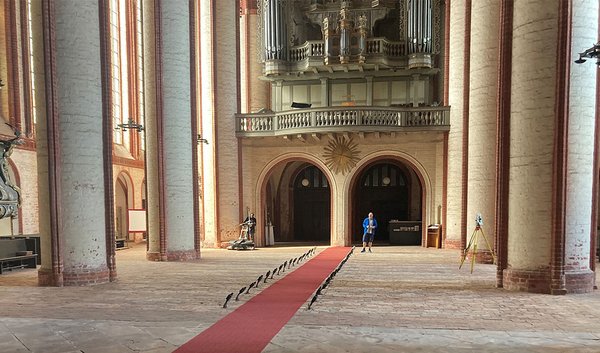 Einsatz von Georadar im Dom zu Stendal