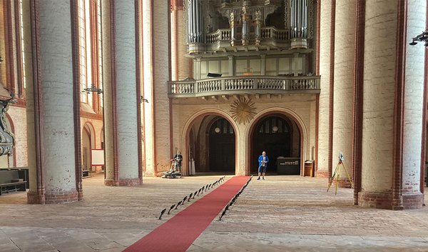 Einsatz von Georadar im Dom zu Stendal