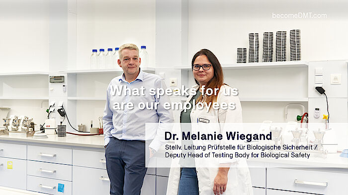 Was für uns spricht sind unsere Mitarbeitenden: Dr. Melanie Wiegand, mikrobiologische Sicherheit