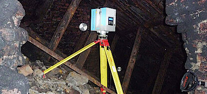 3D laser scanner in an abandoned mine working