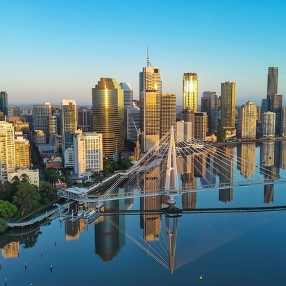 Brisbane, Australien Luftbild von Brisbane, Australien
