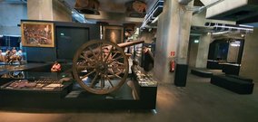 Archaeological artifacts on display at the Ruhr Museum
