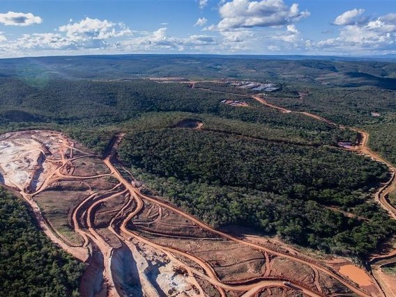 Mina do Engenho, produção de urânio Mina do Engenho no Brasil cercada por floresta tropical