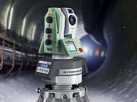Gyromat 5000 measurement instrument for large-scale tunnel