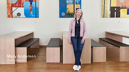 Mary Anderson, DMT Projekt Geologin Mary Anderson, DMT Projekt Geologin