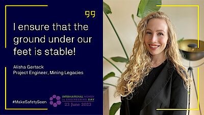 Alisha Gertrack,Projektmanagerin der DMT Gruppe Alisha Gertrack,Projektmanagerin der DMT Gruppe