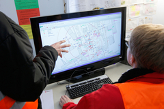 Monitoring einer Baugrube