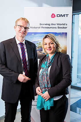 Dr Paul Althaus welcomes Ms Tamar Bagratia to DMT