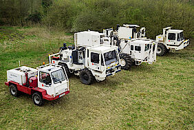 DMT vibro trucks of different sizes