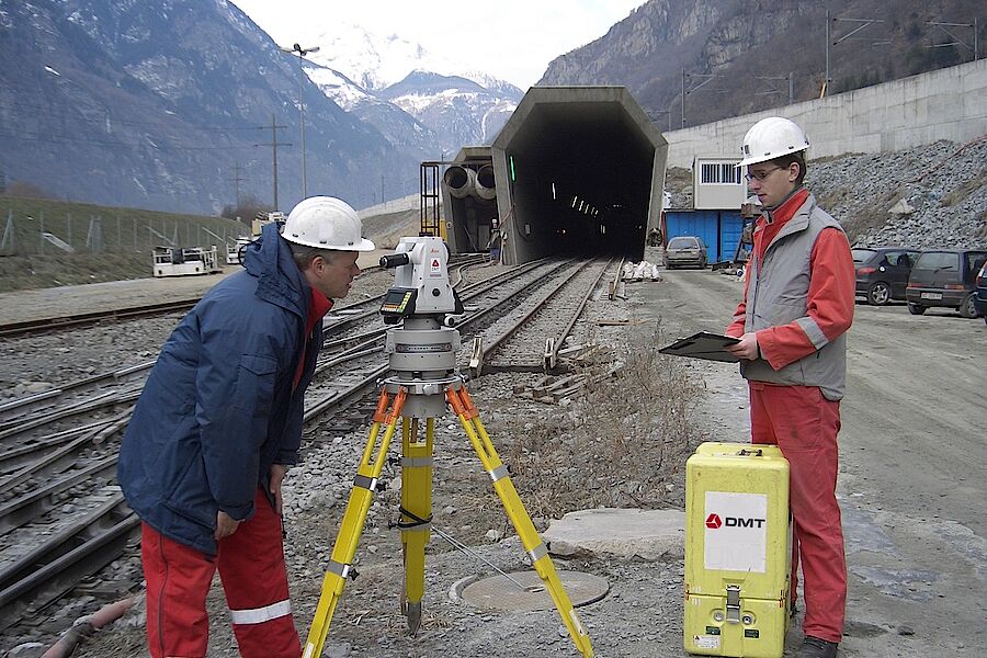 Einsatz bei der Vermessung von Tunneln auf der ganzen Welt Einsatz bei der Vermessung von Tunneln auf der ganzen Welt