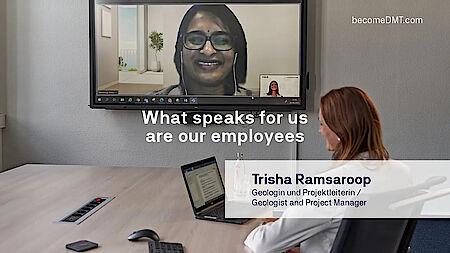 Was für uns spricht sind unsere Mitarbeitenden, Teil1: Trisha Ramsaroop, Geologin Was für uns spricht sind unsere Mitarbeitenden, Teil1: Trisha Ramsaroop, Geologin