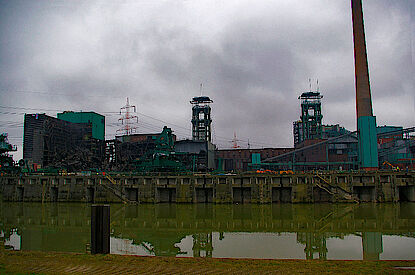 Dismantling a mining site, Walsum, Germany Dismantling a mining site, Walsum, Germany