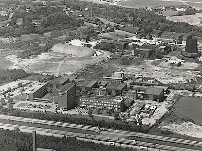 Hauptsitz der DMT in Essen, 1969 Hauptsitz der DMT in Essen, 1969