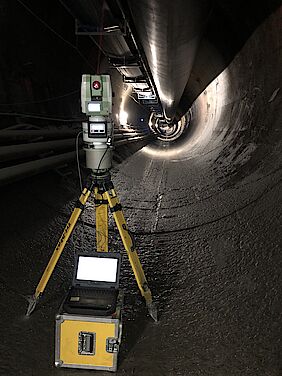 DMT Gyromat (gyroscope) in a tunnel