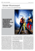 Globaler Wissensexport - RAG und WAZ berichten in der Beilage "Glück auf.Wissen.", Copyright: RAG